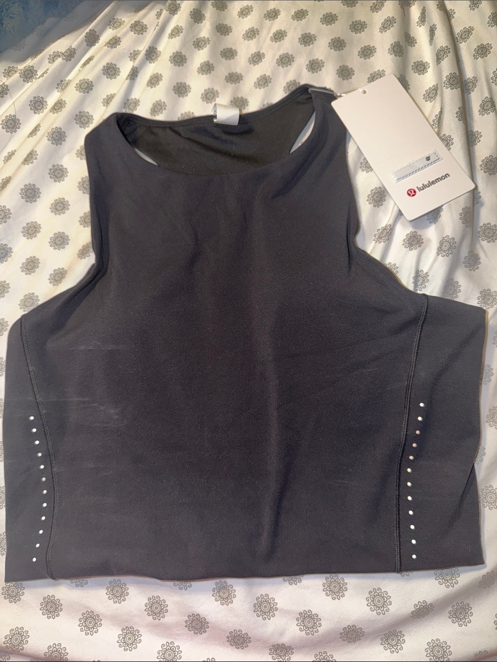 NWT lululemon athletica Swift Speed cropped tank Black size 10
